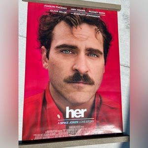 Her (2013) Original 27x40 Movie Poster, Joaquin Phoenix
